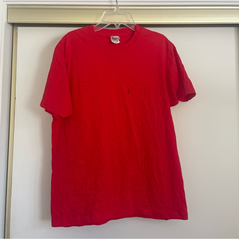 Red Cotton Staff T-Shirt